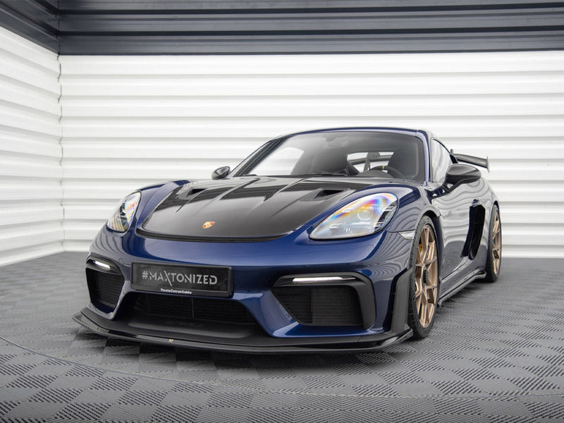 Maxton Design Front Splitter Porsche 718 Cayman GT4 RS 982c