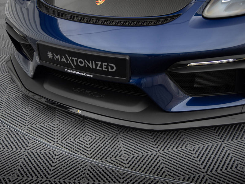 Maxton Design Front Splitter Porsche 718 Cayman GT4 RS 982c