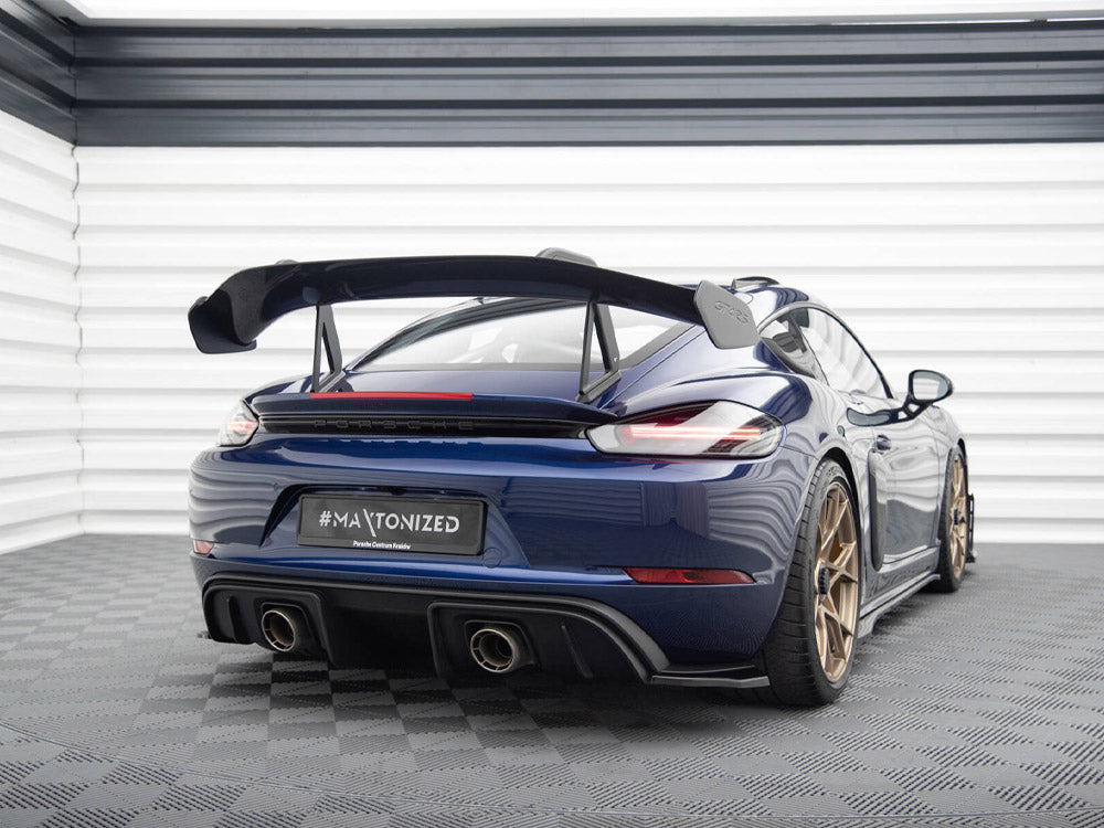 Maxton Design Rear Side Splitters Porsche 718 Cayman GT4 RS 982c