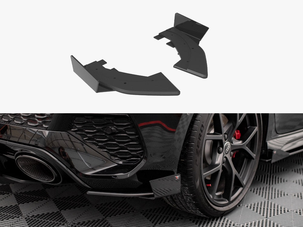 Maxton Design Street PRO Rear Side Splitters + Flaps Audi RS3 Sportback 8Y