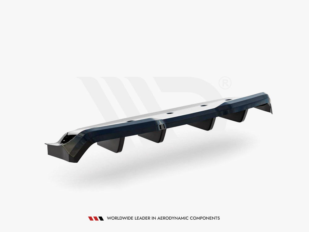 Maxton Design Central Rear Splitter (Vertical Bars) Nissan GTR R35 Facelift