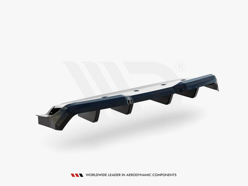 Maxton Design Central Rear Splitter (Vertical Bars) Nissan GTR R35 Facelift