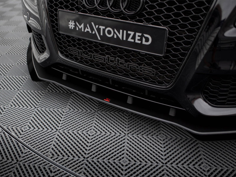 Maxton Design Street PRO Front Splitter + Flaps Audi S5 / A5 S-Line 8T