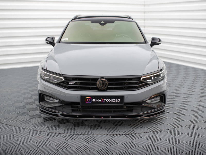 Maxton Design Front Splitter V.2 Volkswagen Passat R-Line B8 Facelift