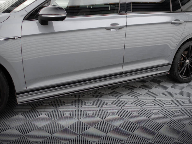 Maxton Design Side Skirts Diffusers Volkswagen Passat R-Line B8 Facelift