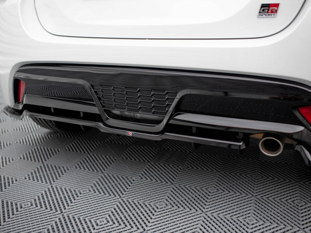 Maxton Design Rear Splitter (Vertical Bars) Toyota Yaris GR Sport Mk4