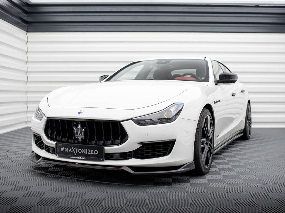 Maxton Design Front Splitter V.1 Maserati Ghibli Mk3 Facelift