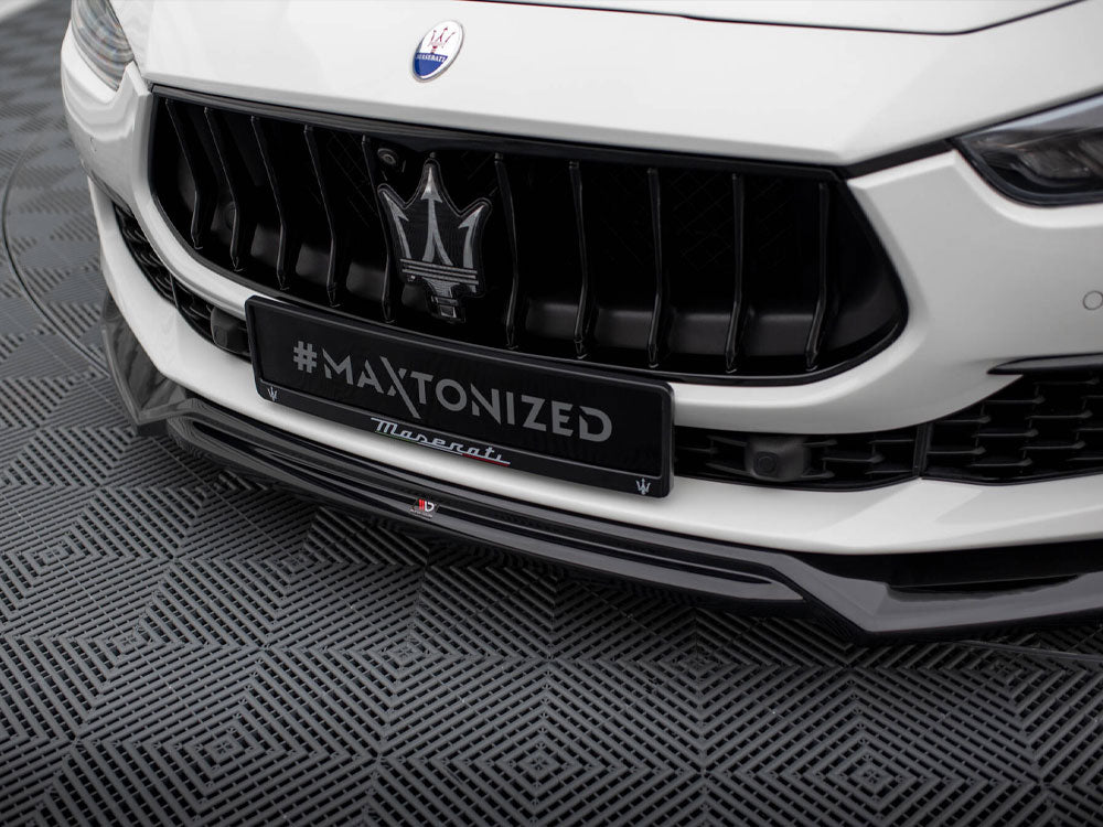 Maxton Design Front Splitter V.2 Maserati Ghibli Mk3 Facelift