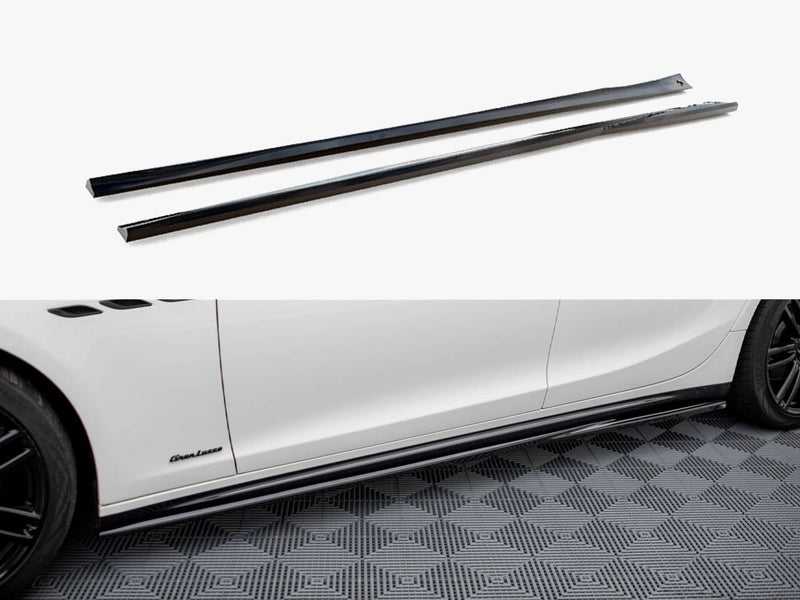 Maxton Design Side Skirts Diffusers Maserati Ghibli Mk3 Facelift