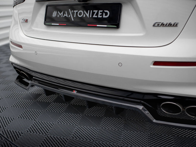 Maxton Design Rear Splitter (Vertical Bars) Maserati Ghibli Mk3 Facelift
