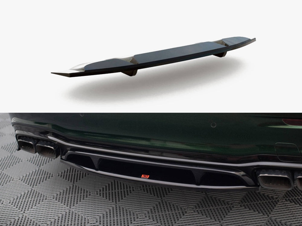 Maxton Design Central Rear Splitter (Vertical Bars) Mercedes-AMG E63 W213 Facelift