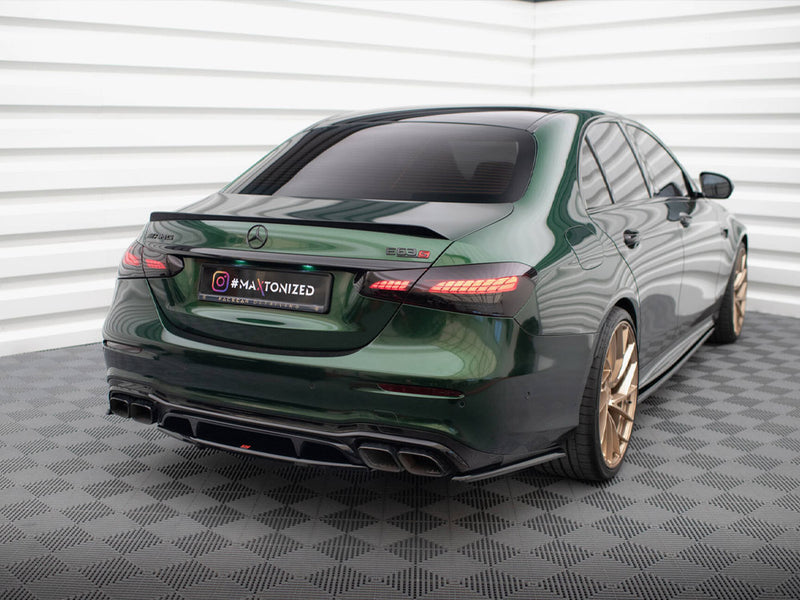 Maxton Design Central Rear Splitter (Vertical Bars) Mercedes-AMG E63 W213 Facelift