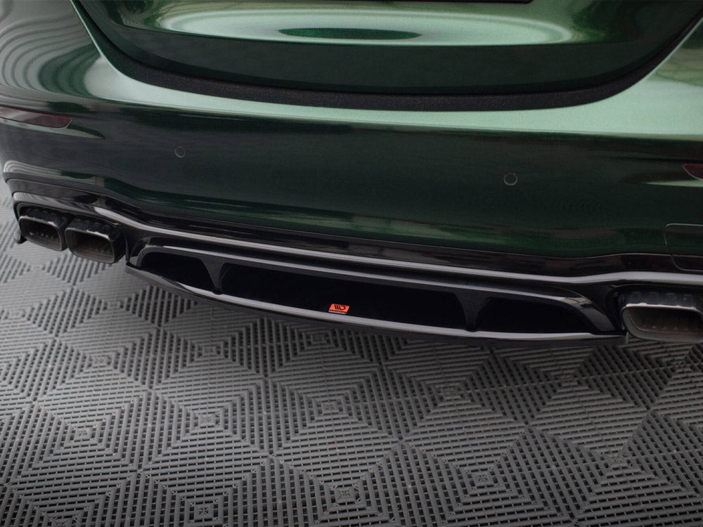 Maxton Design Central Rear Splitter (Vertical Bars) Mercedes-AMG E63 W213 Facelift