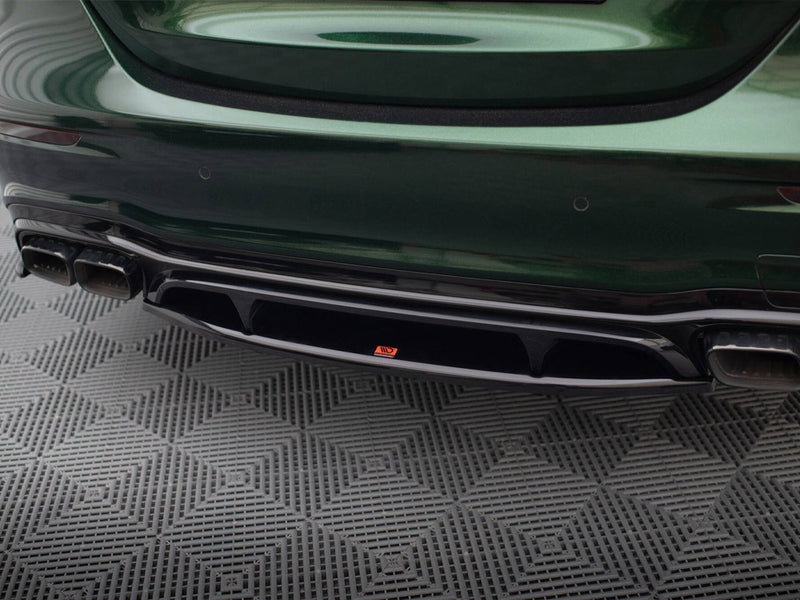 Maxton Design Central Rear Splitter (Vertical Bars) Mercedes-AMG E63 W213 Facelift