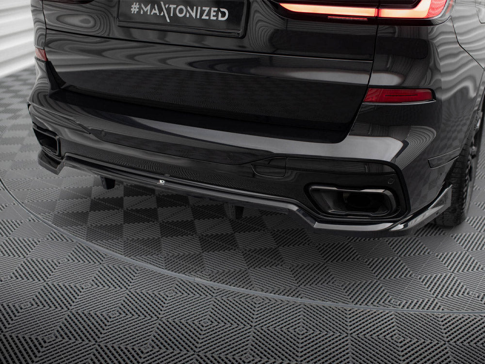 Maxton Design Rear Splitter (Vertical Bars) BMW X7 M-Pack G07 Facelift
