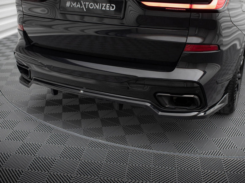 Maxton Design Rear Splitter (Vertical Bars) BMW X7 M-Pack G07 Facelift