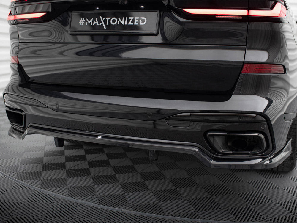 Maxton Design Rear Splitter (Vertical Bars) BMW X7 M-Pack G07 Facelift