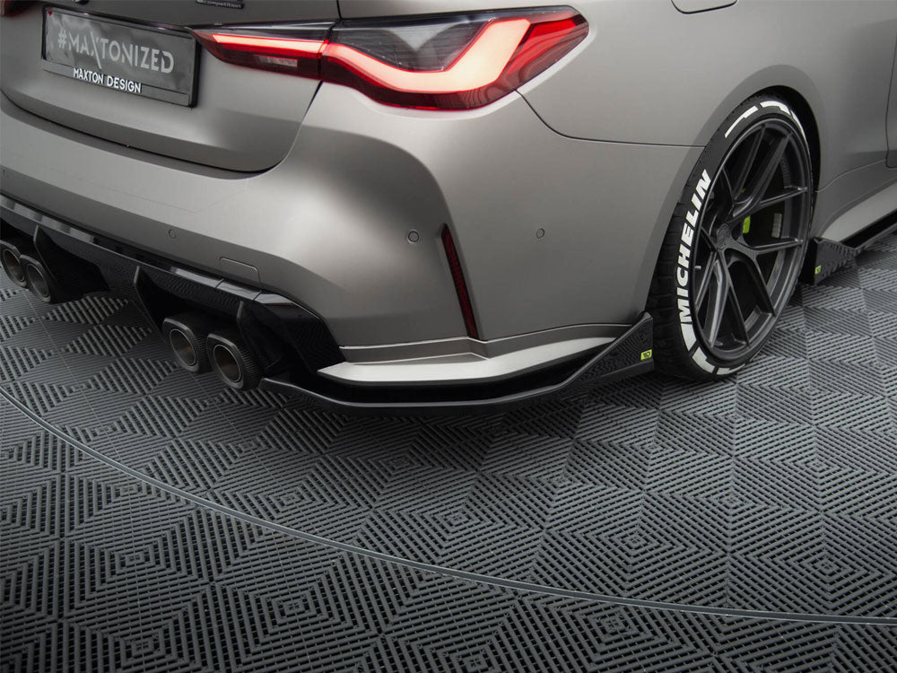 Maxton Design Rear Side Splitters V.3 CSL Look BMW M4 G82 / G82 Facelift