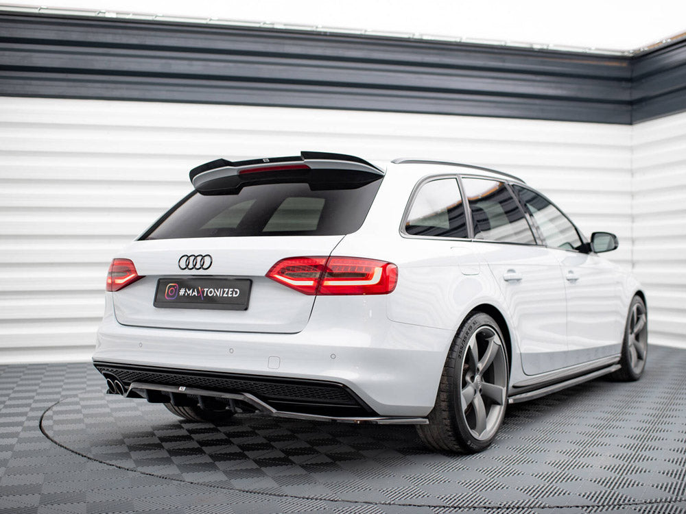 Maxton Design Central Rear Splitter (Vertical Bars) Audi A4 Competition B8 Facelift
