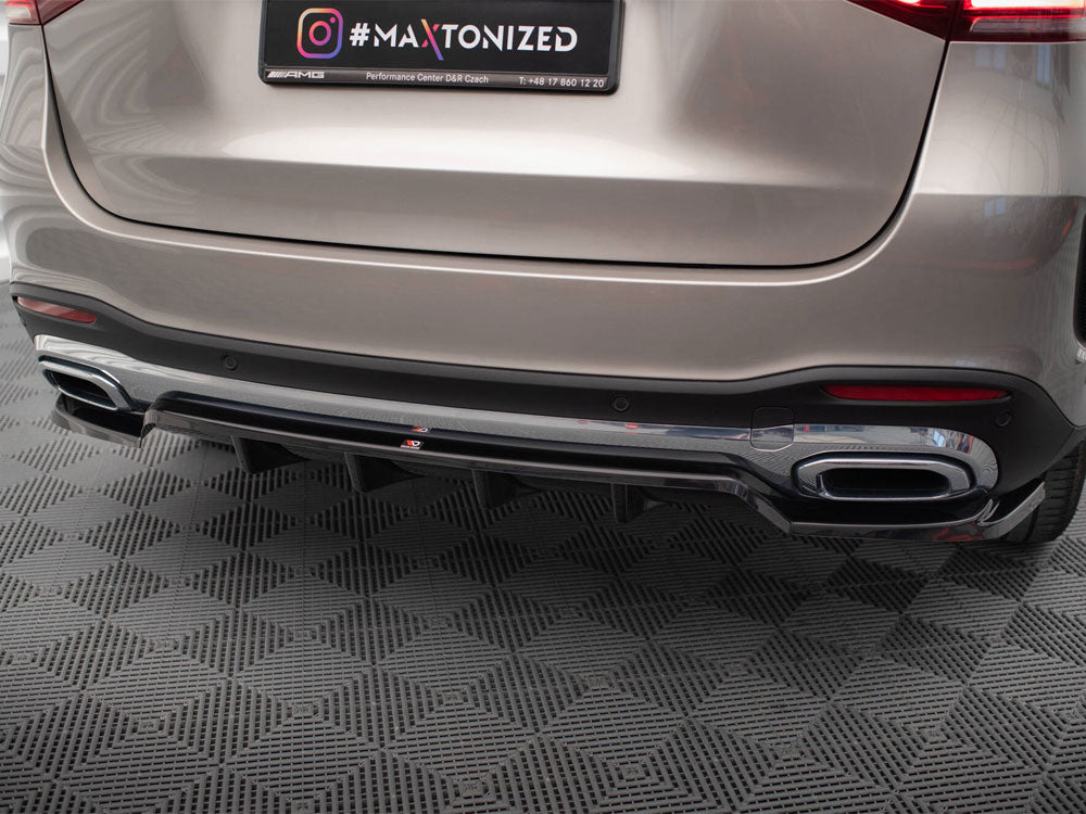 Maxton Design Rear Splitter (Vertical Bars) Mercedes-Benz GLE SUV AMG-Line W167 / W167 Facelift