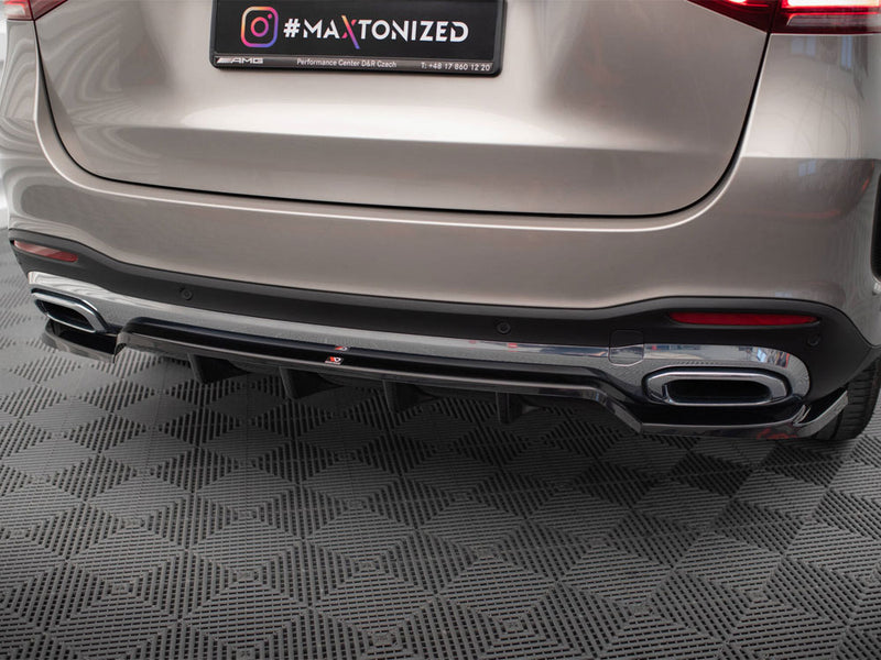 Maxton Design Rear Splitter (Vertical Bars) Mercedes-Benz GLE SUV AMG-Line W167 / W167 Facelift