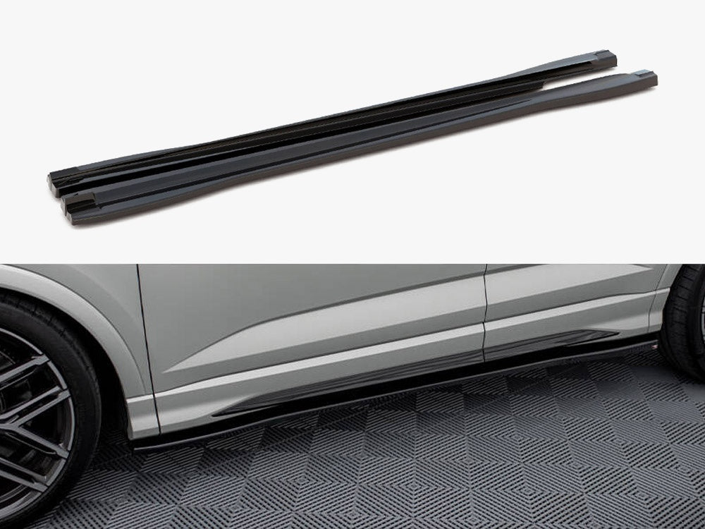 Maxton Design Side Skirts Diffusers V.2 Audi Q3 S-Line / RSQ3 Sportback / SUV F3