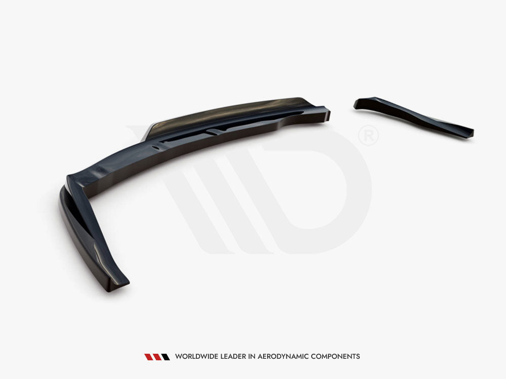 Maxton Design Central Rear Splitter (Vertical Bars) BMW 1 M-Pack E87 Facelift