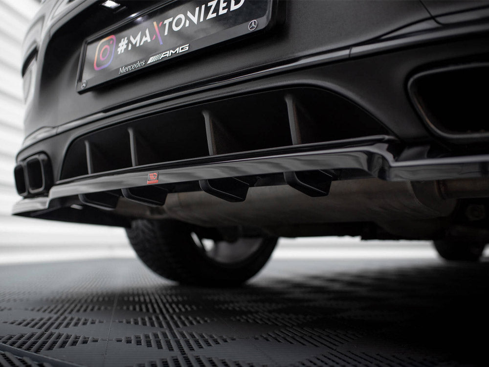 Maxton Design Rear Splitter (Vertical Bars) Mercedes-AMG GLC 63 Coupe C253 Facelift