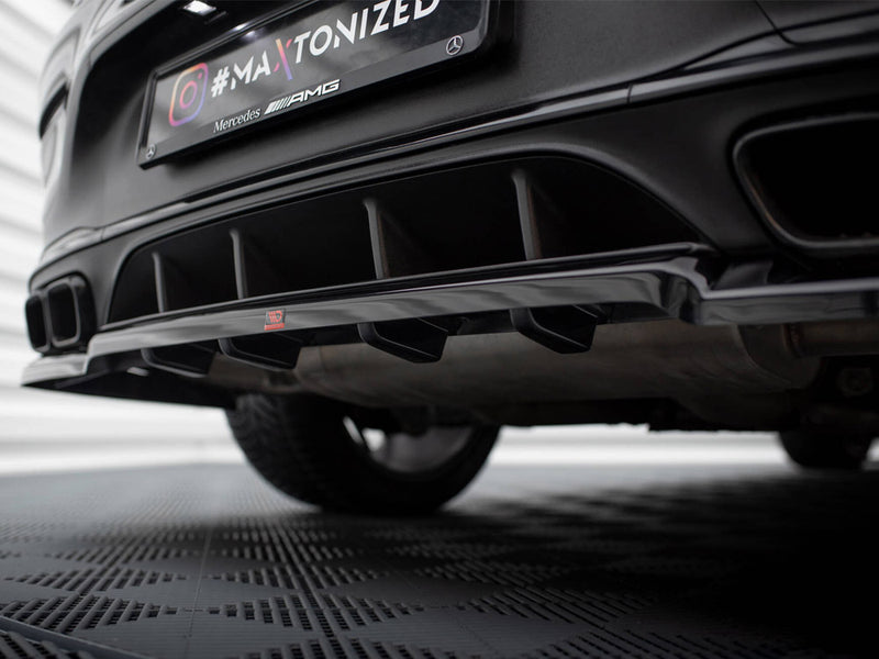 Maxton Design Rear Splitter (Vertical Bars) Mercedes-AMG GLC 63 Coupe C253 Facelift