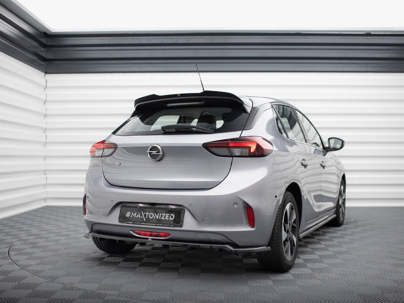 Maxton Design Rear Splitter (Vertical Bars) Opel Corsa - e F (Mk6)