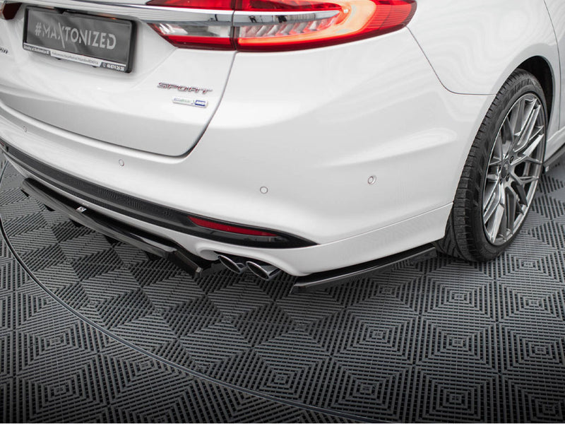 Maxton Design Rear Side Splitters Ford Mondeo Sport Mk5 Facelift / Fusion Sport Mk2 Facelift