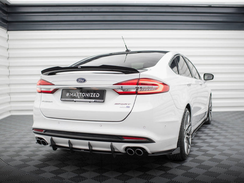 Maxton Design Street PRO Rear Diffuser Ford Mondeo Sport Mk5 Facelift / Fusion Sport Mk2 Facelift