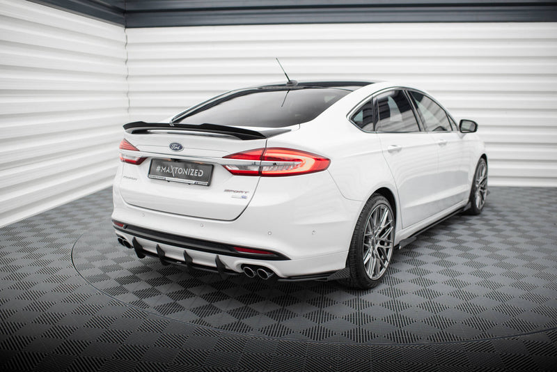 Maxton Design Street Pro Rear Side Splitters + Flaps Ford Mondeo Sport Mk5 Facelift / Fusion Sport Mk2 Facelift