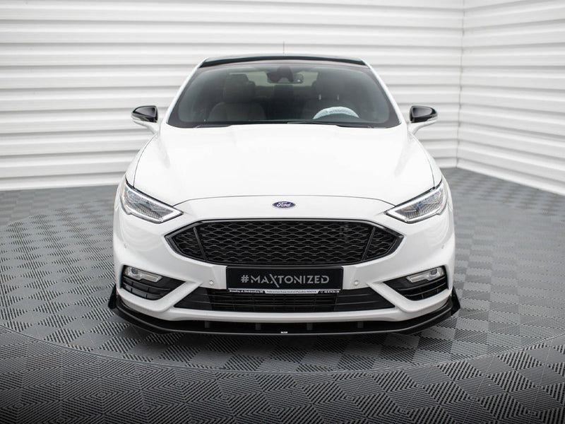 Maxton Design Street PRO Front Splitter + Flaps Ford Mondeo Sport Mk5 Facelift / Fusion Sport Mk2 Facelift