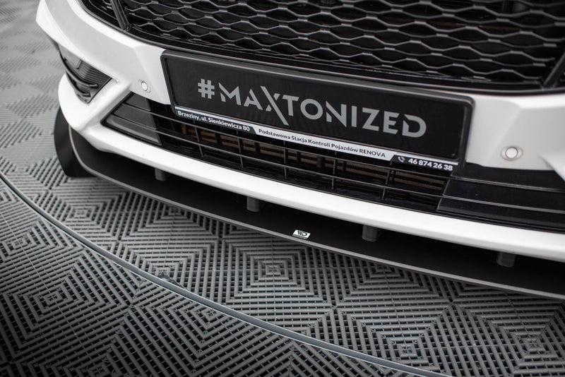 Maxton Design Street PRO Front Splitter + Flaps Ford Mondeo Sport Mk5 Facelift / Fusion Sport Mk2 Facelift