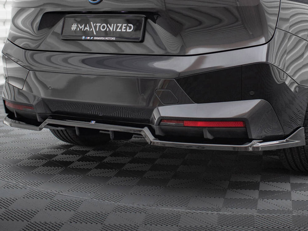 Maxton Design Rear Splitter (Vertical Bars) BMW iX M-Pack i20