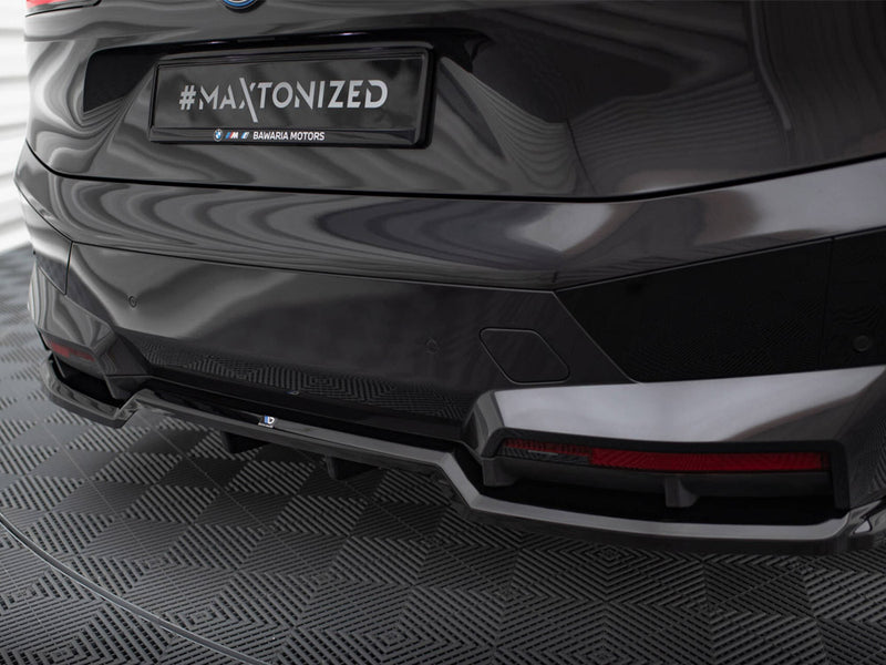 Maxton Design Rear Splitter (Vertical Bars) BMW iX M-Pack i20