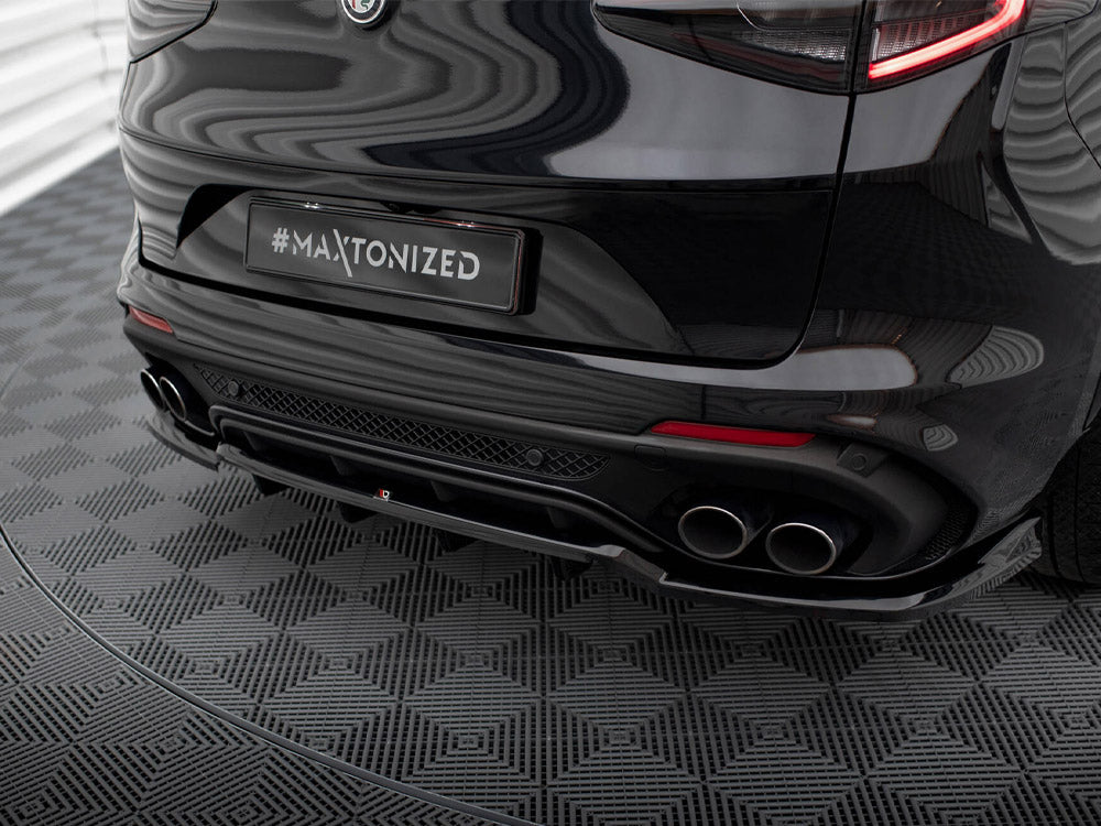 Maxton Design Rear Splitter (Vertical Bars) Alfa Romeo Stelvio Quadrifoglio Mk1