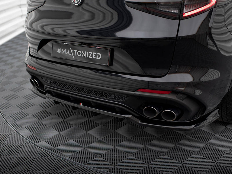 Maxton Design Rear Splitter (Vertical Bars) Alfa Romeo Stelvio Quadrifoglio Mk1