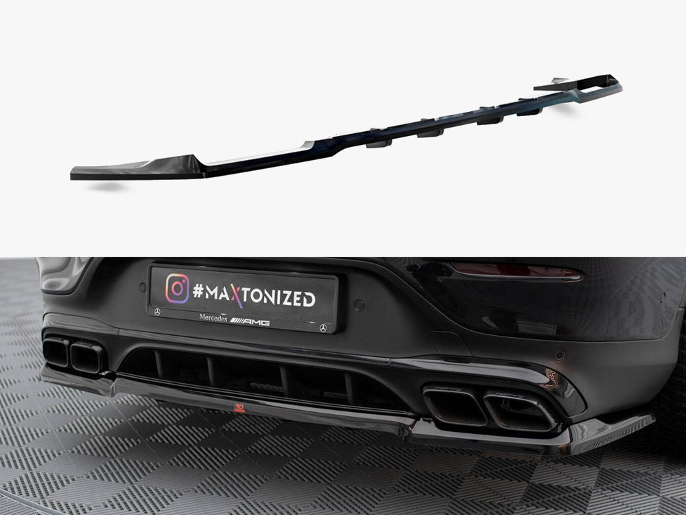 Maxton Design Rear Splitter (Vertical Bars) Mercedes-AMG GLC 63 Coupe C253 Facelift