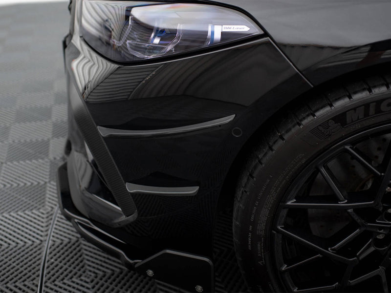 Maxton Design Front Bumper Wings (Canards) BMW M8 Gran Coupe F93 / Coupe F92