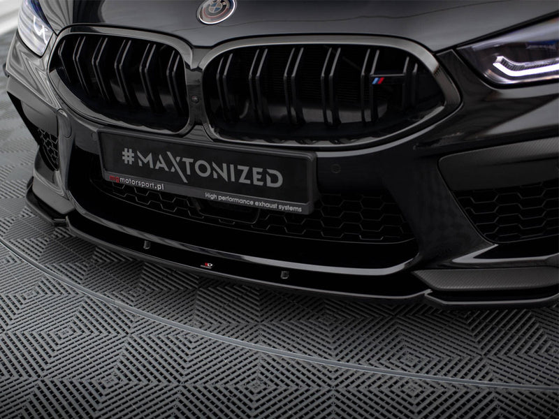 Maxton Design Front Splitter V.1 + Flaps BMW M8 Gran Coupe F93 / Coupe F92