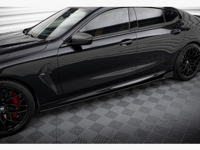 Maxton Design Side Skirts Diffusers V.1 + Flaps BMW M8 Gran Coupe F93 / 8 Gran Coupe M-Pack G16