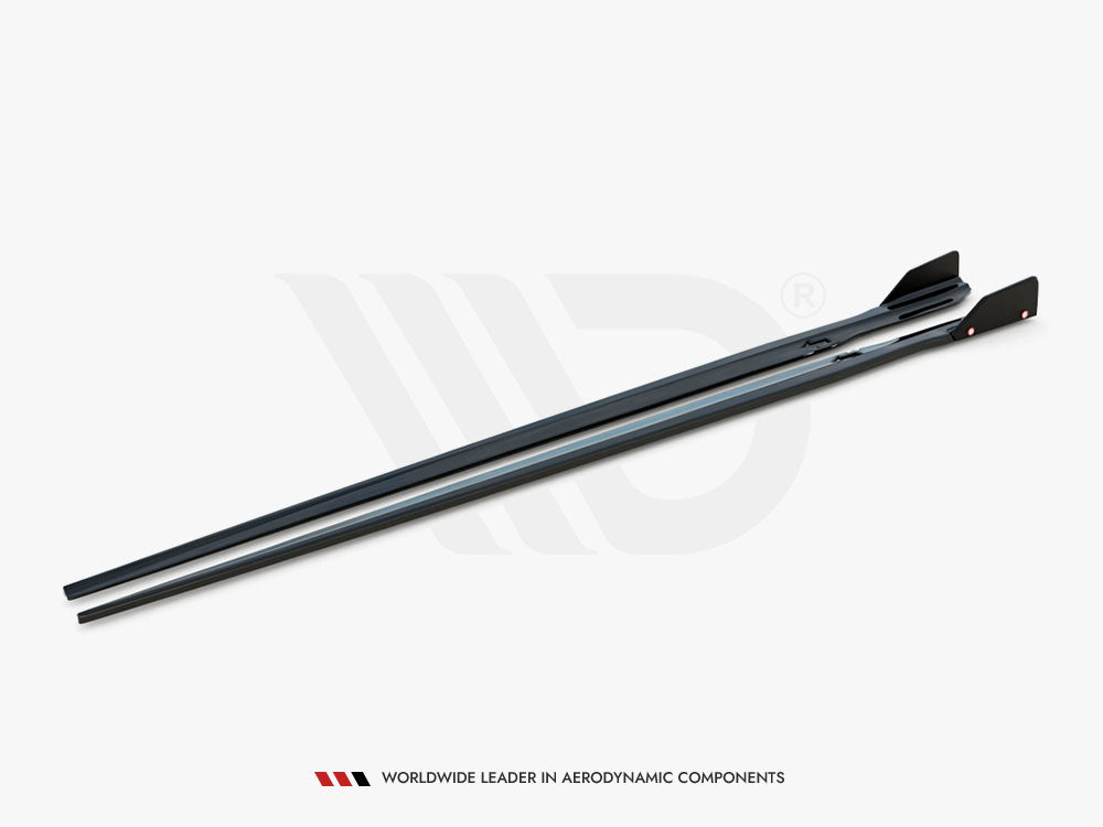 Maxton Design Side Skirts Diffusers V.1 + Flaps BMW M8 Gran Coupe F93 / 8 Gran Coupe M-Pack G16