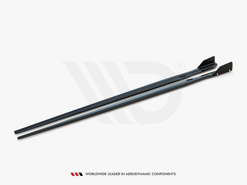 Maxton Design Side Skirts Diffusers V.1 + Flaps BMW M8 Gran Coupe F93 / 8 Gran Coupe M-Pack G16