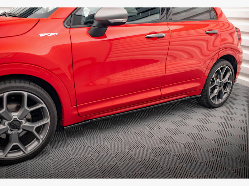 Maxton Design Side Skirts Diffusers Fiat 500X Sport Mk1 Facelift