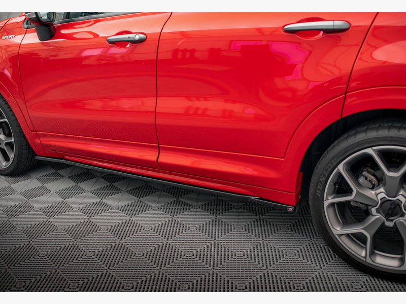 Maxton Design Side Skirts Diffusers Fiat 500X Sport Mk1 Facelift