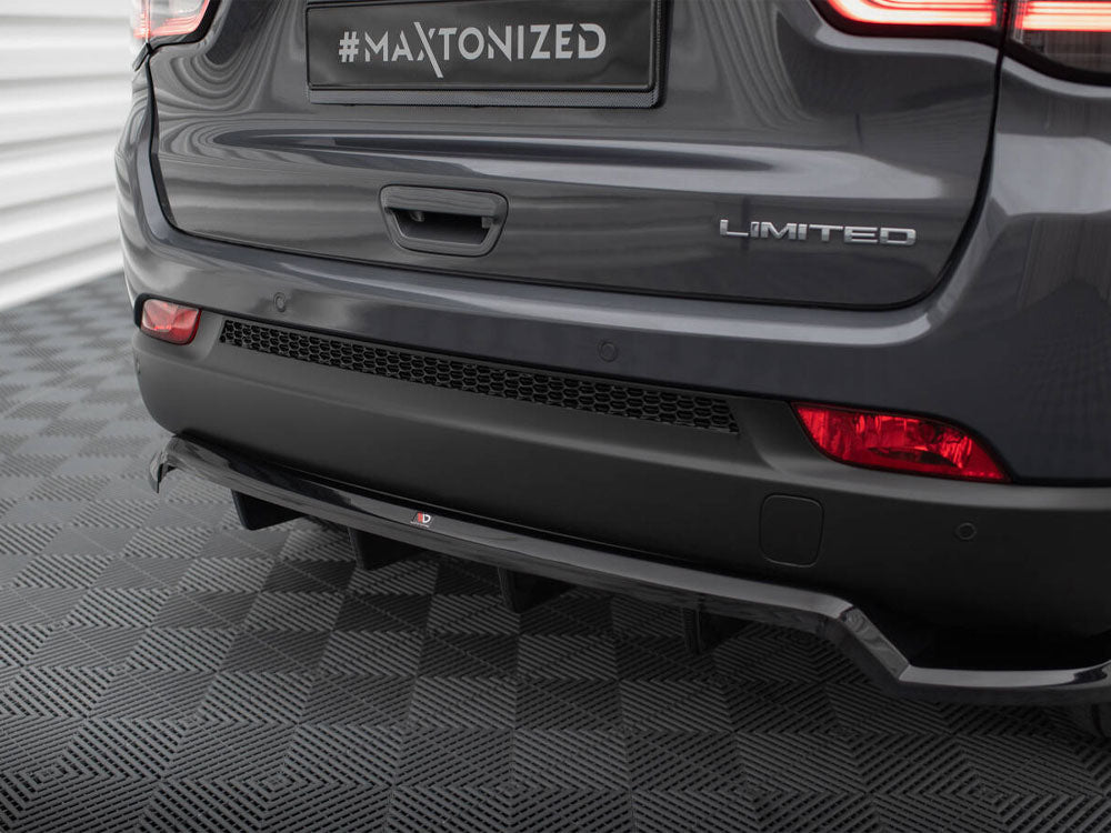 Maxton Design Rear Splitter (Vertical Bars) Jeep Compass Limited Mk2 Facelift