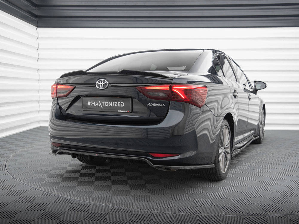 Maxton Design Rear Splitter (Vertical Bars) Toyota Avensis Sedan Mk3 Facelift
