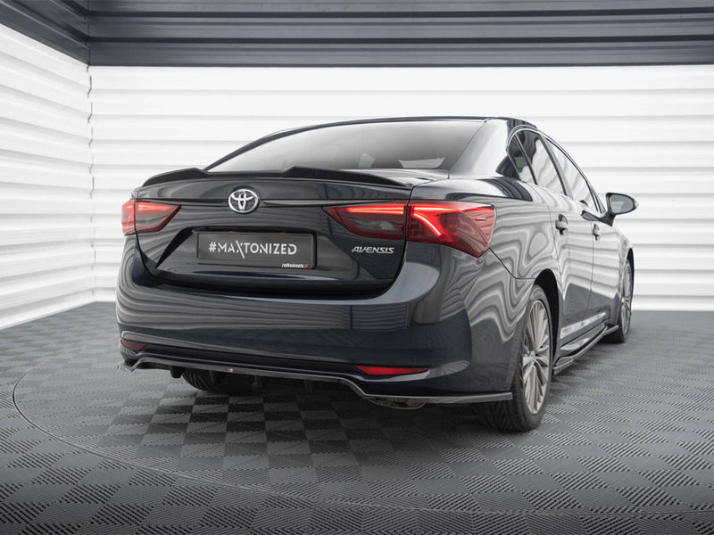 Maxton Design Rear Splitter (Vertical Bars) Toyota Avensis Sedan Mk3 Facelift